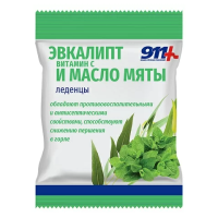 911 Леденцы Эвкалипт/масло мяты + витамин С  50г